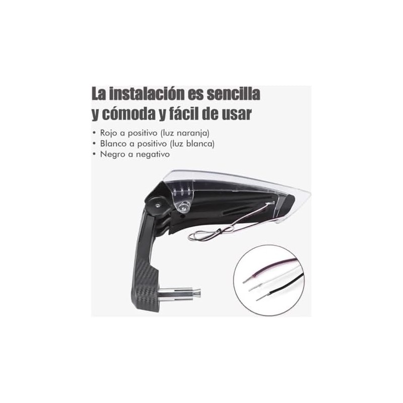 Protector Manos Cubre Puño Moto Universal, Handguard Luz Diurna Direccional