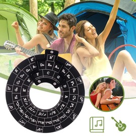 Wisboey Fifth Compass Wheel, Guitar Chord Wheel, Melody Tool Off, Musical Chord Wheel for Musicians, Guitar Accessories