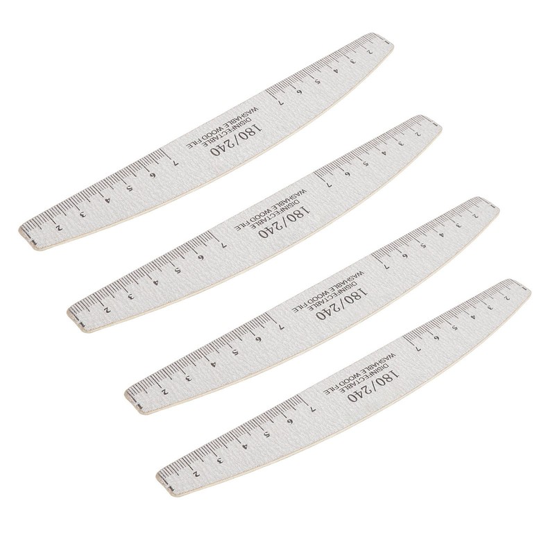 50Pcs Nail Files 180 240 Grit Multifunctional Washable Nail Art
