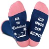 Jeasona Women's / Men's Non-Slip Cotton Socks, Multicolor Retirees