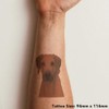 Azeeda 'Königliches Rhodesian Ridgeback-Gesicht' Temporäres Tattoo - Hautfreundlicher & Ungiftiger