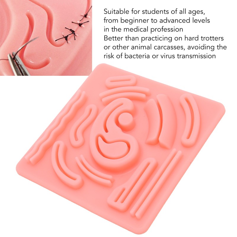 Silicone Laparoscopic Suture Simulation Pad 3D Laparoscopic Suture Pad with