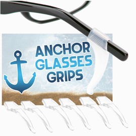 Anchor Glasses Straps Anchor Glasses Grips - 3 Pack - Sunglasses Strap Retainer Anti-Slip Glasses Grip Ear Hook Eyeglasses Anti-Slip Temple Tip Glasses Holder