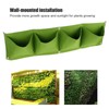 4Pcs 4 Pocket Plant Grow Bag Wall Mounted Reusable Degradable