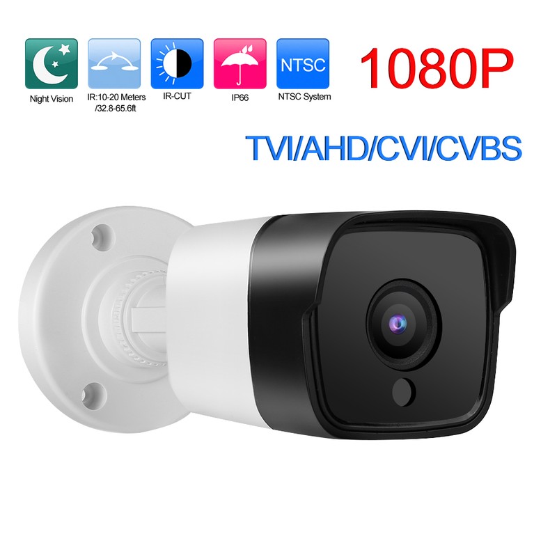 TVI/AHD/CVI/CVBS Analog CCTV Outdoor Waterproof DVR Security Bullet Camera1080P NTSC