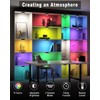 HELPLEX LED Puck Lights with Remote, 12 Pack Color Changing
