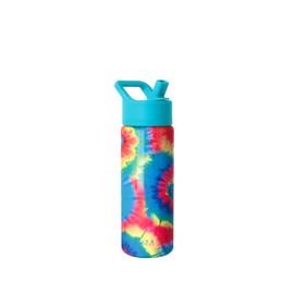 Simple Modern Kids Summit Water Bottle with Straw Lid | 18oz Stainless Steel Tumbler for Toddlers, School | Tie-Dye