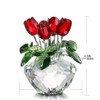 H&D HYALINE & DORA Red Rose Figurine Ornament Spring Bouquet