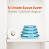Lunememo 8 Pack Collapsible Silicone Food Storage Containers with Lids,