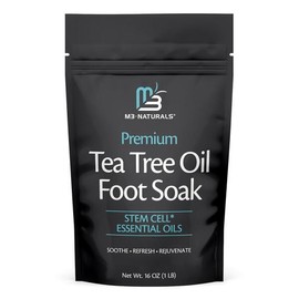 Tea Tree 티트리 오일 발 담그기 및 엡섬 솔트를 위한 | 스파 운동선수 발, 냄새 나는 디톡스 한 발톱을 16온스 [Magnesium Foot Body Soak] Tea Tree Oil Foot Soak and Epsom Salt | Spa Athletes Foot, Smelly Detox Toenails 16 oz [Magnesium Foot Body Soak]