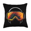 Ski Goggles Vector skier Throw Pillow
