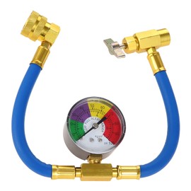 Mtsooning R134a Air Conditioner Gas Charging Hose with Meter for Car, Gas Charger, Air Conditioner Gas, Cooler Gas Refill, Compatible with Japan, 15.7 inches (40 cm)
