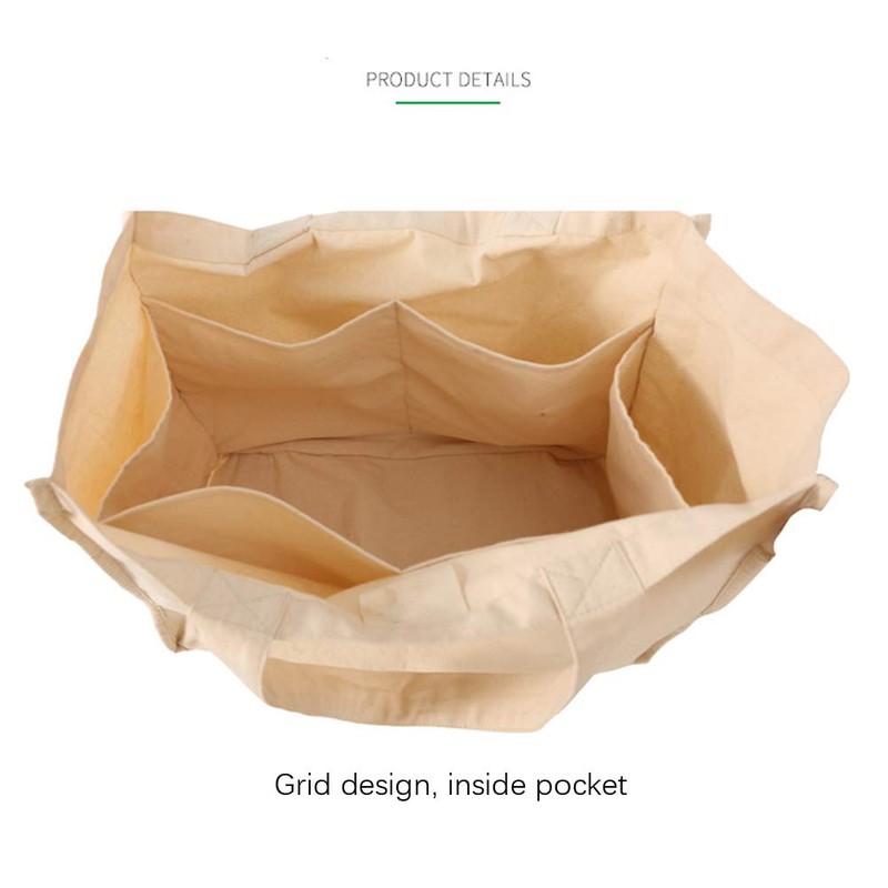 Tote Bag, Canvas Tote Bag Reusable Grocery Bag Large Capacity