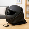 Black Helmet Bag Microfiber Lightweight Welding Motorcycle Helmet Storage Carrying