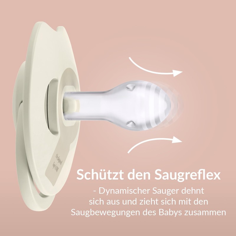 Difrax Lovi Dynamic Dummy 6 to 18 Months - Light