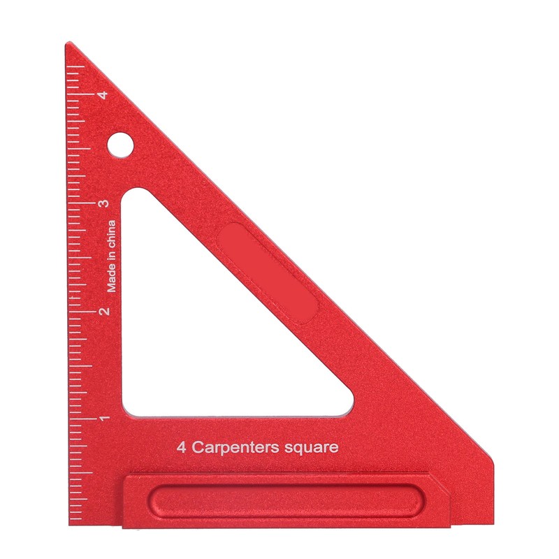 Woodworking Triangle Ruler Aluminium Alloy British System Measuring Tool for