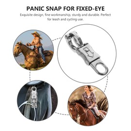 SOLUSTRE Pack of 4 Rider Panic Hooks Get-Back Panic Snap with Fixed Eyelet Panic Snap for Get-Back Whips Exercise Accessories Outdoor Hanging Hook Outdoor Hook for