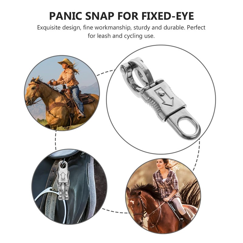SOLUSTRE Pack of 4 Rider Panic Hooks Get-Back Panic Snap