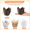 YJSPARKK 200 PCS Tulip Cupcake Liners,Premium Parchment Paper Greaseproof Muffin