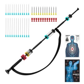 Hbpanan .40 Caliber Blow Dart Gun for Adults - 36" Blowgun Kit with 12 Long/Mid/Short Darts, 2 Oversized Targets, Optic Sight, Sling & Tactical Grip | All Aluminum Blow Gun