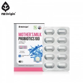 ANGET ORIGIN Breast Milk Lactobacillus 100 Prebiotics 500mg / 모유 유산균 100 프리바이오틱스 500mg X 30캡슐 프로바이오틱스 락토바실러스 30캡슐