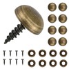 ZIUZI Brass Decorative Screws with Caps, 8 Pack Antique Bronze