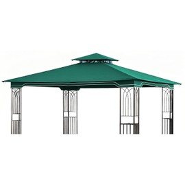 SCOCANOPY Replacement Gazebo Canopy for 10 x 12 Regency II Patio Gazebo Model L-GZ798PST,A101004104,A101004105,(Forest Green)