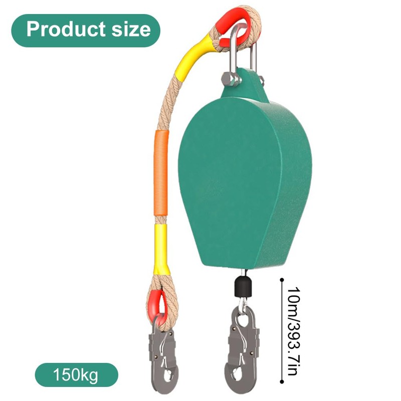KBIBCK Self Retracting Lifeline, 10 M Retractable Fall Protection Set,