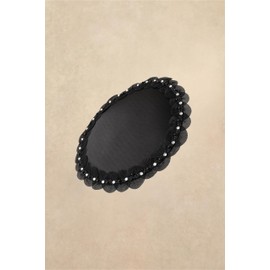 Coucoland Fascinators Hats for Women - Tea Party Cocktail Kentucky Fascinator Elegant Flat Derby Hat with Hair Clip for Party Black