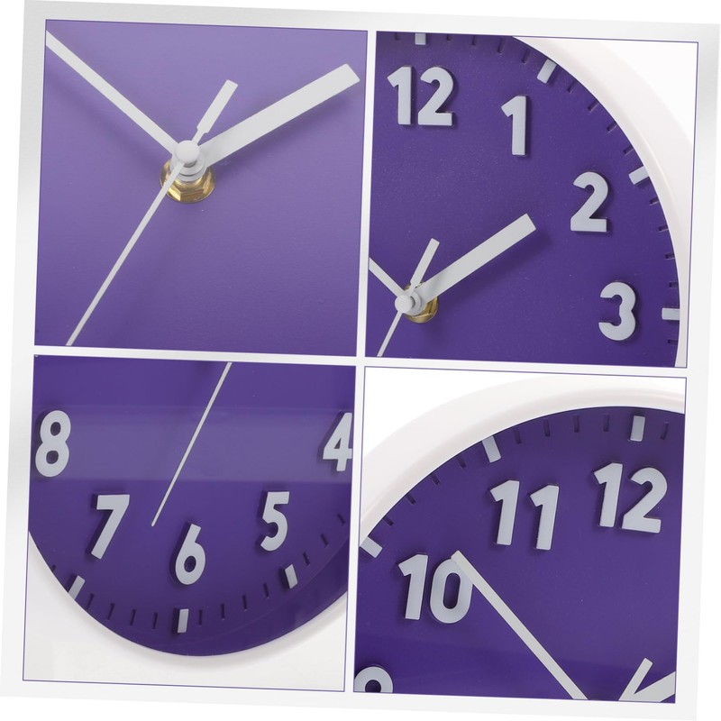 Levemolo 8 Inch Silent Wall Clock Digital Display Boho Decor