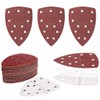 40 Pieces Sanding Pads, 11 Hole Sanding Sheets Hook and
