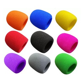 10 Pack Colors Handheld Stage Microphone Windscreen Foam Mic Cover Karaoke DJ