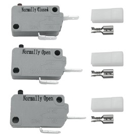 QIYANGBRO Microwave Oven Door Switch Replacement Part KW3A 16A 125V(2X Normally Open + 1x Normally Closed)