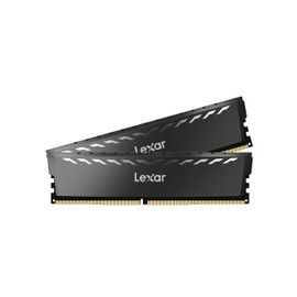 Lexar 16GB (2x8GB) THOR DDR4 RAM 3200MT/s CL16 1.35V Desktop Memory with Heatsink, Intel XMP 2.0, Black (LD4U08G32C16LG-RUD)