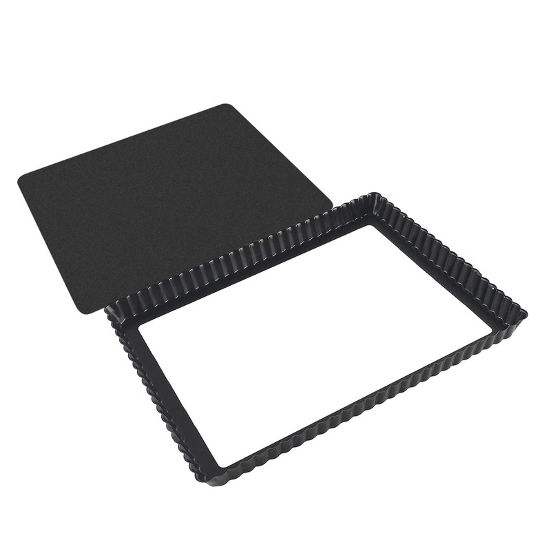 Rectangular Tart Pie Pan Flan Quiche Cheese Molds with Removeable