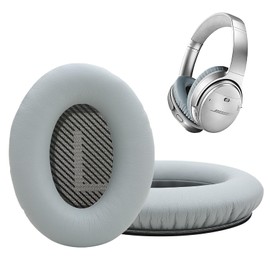 Earrock - almohadillas para orejas de repuesto para auriculares Bose QuietComfort 35 QC35 QC35ii QC45 QC25 QC15, almohadillas para orejas para auriculares con piel proteica y espuma viscoelástica