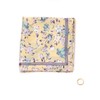 Lope Picnic Passage Flower Print Scarf with Ring, Yellow (81),