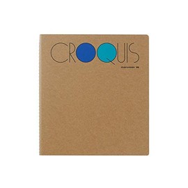 Maruman Crocky Book White Crocky Paper 7.0 x 6.1 inches (176 x 155 mm), SQ Blue, Set of 2