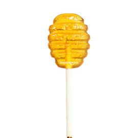 Sparko Sweets Sea Salt Honey Dipper Lollipops, Made in USA, No Artificial Ingredients, No Corn Syrup, 1.5-inch Diameter, 16 Count – Ideal for Tea Stirrers, Sore Throat Remedy, and Gifts