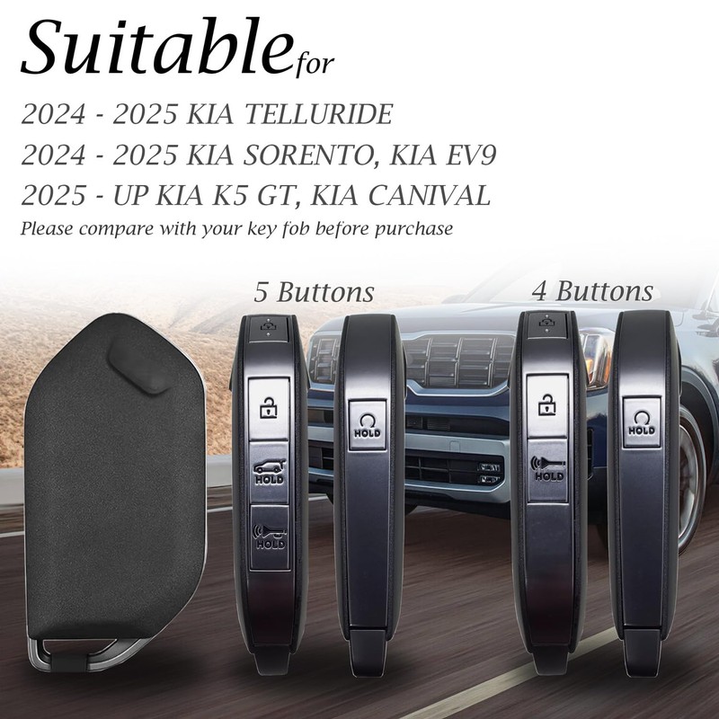 Vitodeco 3D Luxury Premium Genuine Leather Smart Key Fob Case