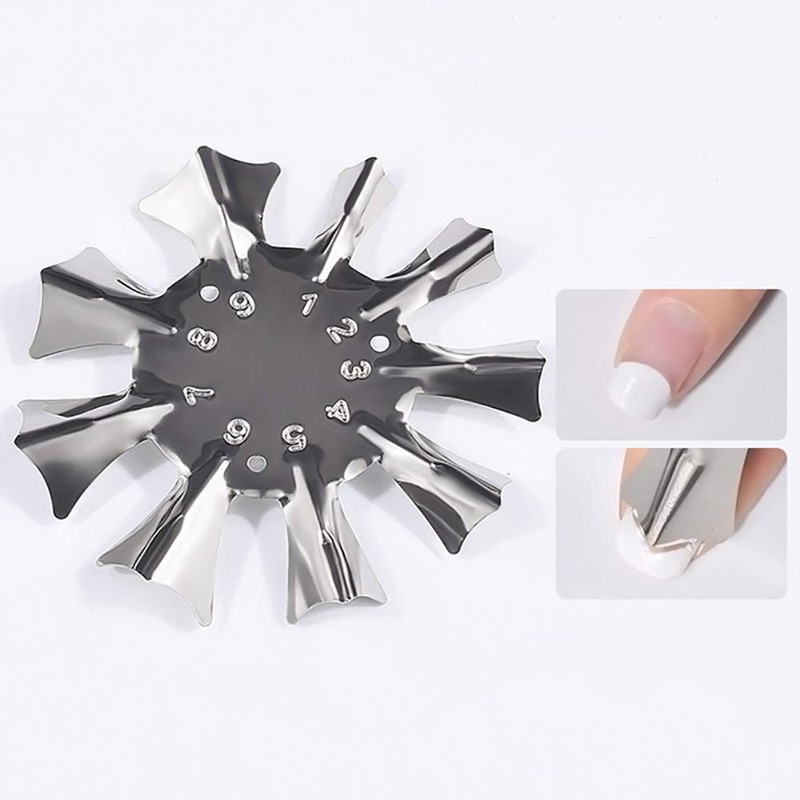SILPECWEE 3 Pack Easy French Smile Line Acrylic Gel Cutter