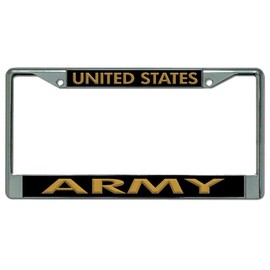 United States Army Chrome License Plate Frame