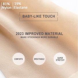 HA WA 3 Pairs of Tights for Women, 20 Denier, Tummy Control Tights, Shape, Fine Tights with High Waist, Butt Lift and Reinforced Toes, for Women, gray