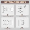 MULANDI Bulkhead Light Fixture with CCT（3000K-4000K-5000K） Selectablet - Glass Diffusers