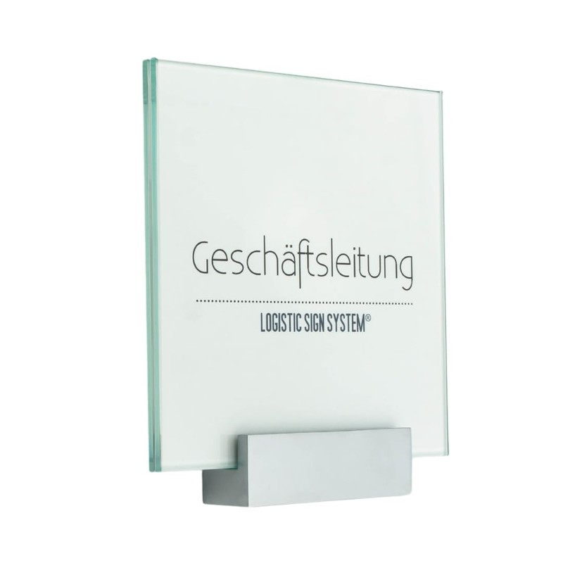 Logistic Sign System Door Sign Glass Vitrum A with Block