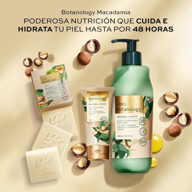 L'BEL, Botanology Crema Hidratante para Manos Macadamia