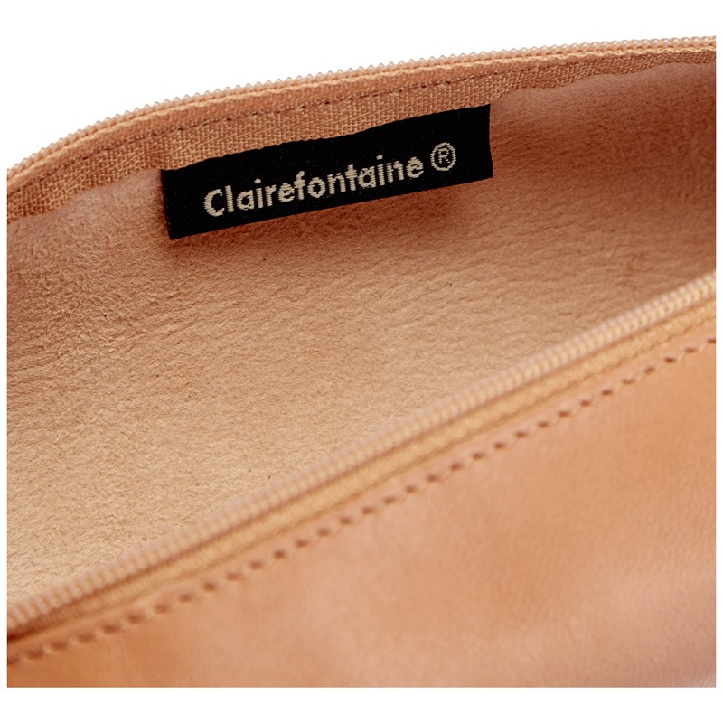 Clairefontaine Pencil Case 22 x 5 x 5 cm Beige