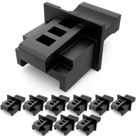 10x RJ45 Dust Plug Cap Blanking Plug Network Socket Protection Socket LAN Black