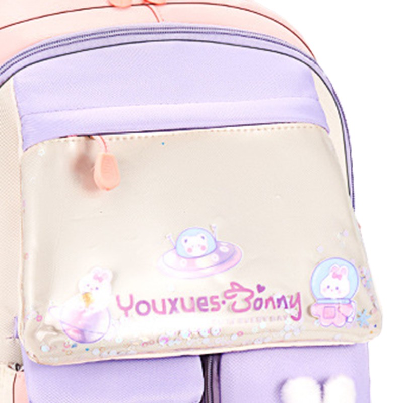 Kids Backpack Soft Comfortable Multi Layer Large Capacity Oxford Fabric