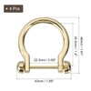 QUARKZMAN D-Rings Screw Shackles, 4 Pieces 0.89 Inch Zinc Alloy
